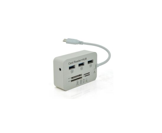 Концентратор Voltronic USB-C 3xUSB 3.0 + Card Reader 0.2m white (YT-TCA3H3+CR-W)