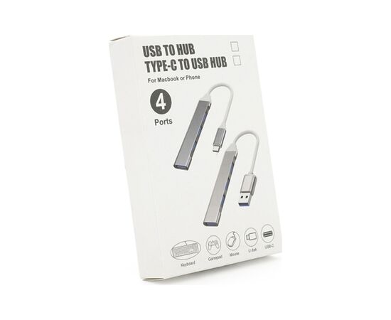 Концентратор Voltronic USB-C 4xUSB 3.0 0.1m black (YT-TC3H4-B), изображение 3 Концентратор Voltronic USB-C 4xUSB 3.0 0.1m black (YT-TC3H4-B), изображение 3