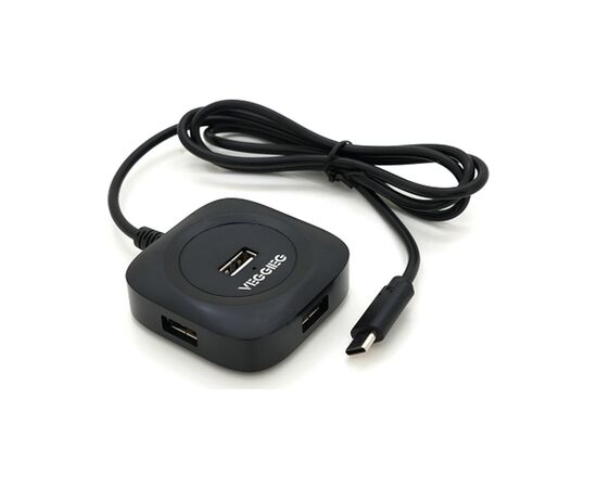 Концентратор VEGGIEG USB-C 4xUSB 2.0 0.2m black (YT-TC-V-C240)