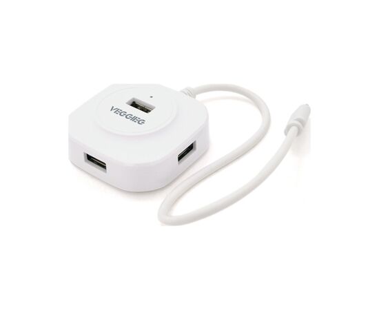 Концентратор VEGGIEG USB-C 4xUSB 2.0 0.2m white (YT-TC-V-C242)