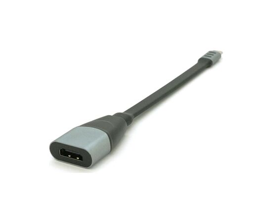 Переходник USB-C to HDMI F 0.18m black-gray Voltronic (Type-C(M)/HDMI(F)flat18cm)