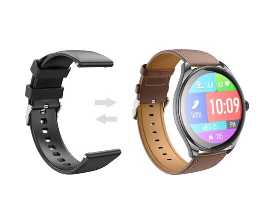 Смарт-часы HOCO Y22 AMOLED Smart sports watch(call version) Black (6942007628983), изображение 4 Смарт-часы HOCO Y22 AMOLED Smart sports watch(call version) Black (6942007628983), изображение 4