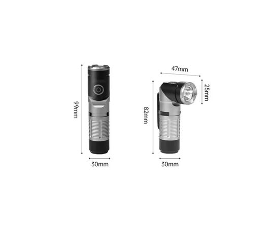 Фонарь Naturehike з кліпсою CNK2450ZM013, чорно-сірий (6976507668521), изображение 2 Фонарь Naturehike з кліпсою CNK2450ZM013, чорно-сірий (6976507668521), изображение 2