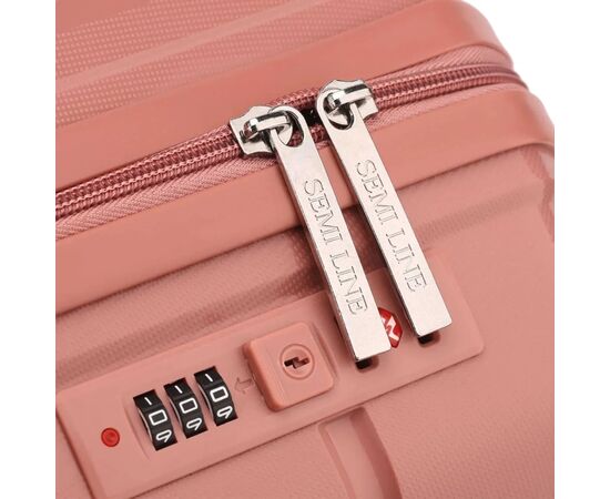 Чемодан Semi Line 20" (S) Rose Gold (T5836-1) (DAS303209), изображение 7 Чемодан Semi Line 20" (S) Rose Gold (T5836-1) (DAS303209), изображение 7