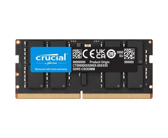 Модуль памяти для ноутбука SoDIMM DDR5 16GB 6400 MHz Micron (CT16G64C52CS5)