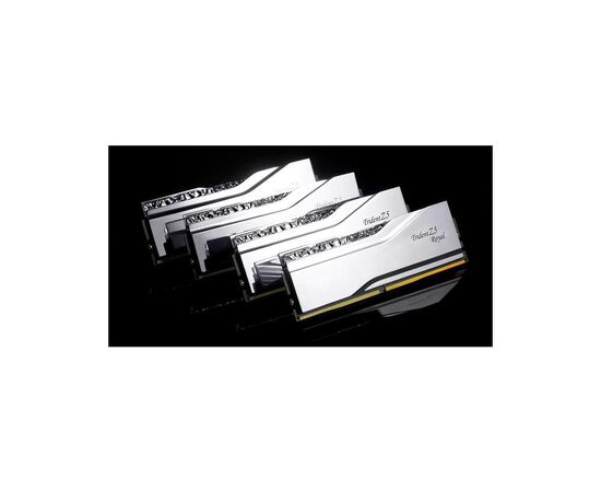 Модуль памяти для компьютера DDR5 64GB (2x32GB) 6400 MHz Trident Z5 Royal Silver G.Skill (F5-6400J3239G32GX2-TR5S), изображение 5 Модуль памяти для компьютера DDR5 64GB (2x32GB) 6400 MHz Trident Z5 Royal Silver G.Skill (F5-6400J3239G32GX2-TR5S), изображение 5