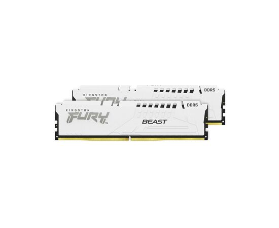 Модуль памяти для компьютера DDR5 32GB (2x16GB) 6000 MHz Beast White Kingston Fury (ex.HyperX) (KF560C36BWE2K2-32), изображение 2 Модуль памяти для компьютера DDR5 32GB (2x16GB) 6000 MHz Beast White Kingston Fury (ex.HyperX) (KF560C36BWE2K2-32), изображение 2