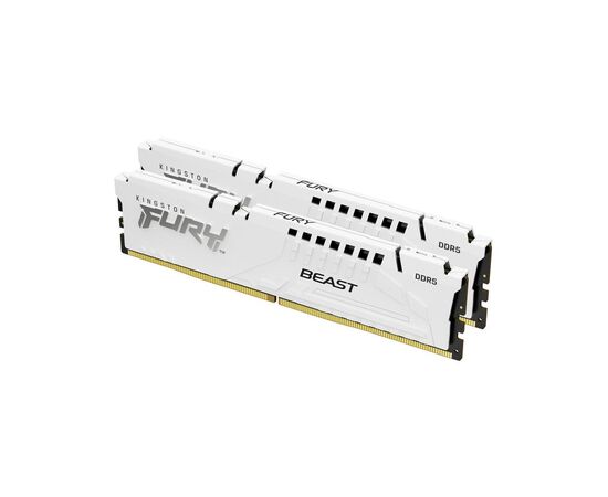Модуль памяти для компьютера DDR5 32GB (2x16GB) 6000 MHz Beast White Kingston Fury (ex.HyperX) (KF560C36BWE2K2-32), изображение 3 Модуль памяти для компьютера DDR5 32GB (2x16GB) 6000 MHz Beast White Kingston Fury (ex.HyperX) (KF560C36BWE2K2-32), изображение 3