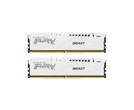 Модуль памяти для компьютера DDR5 32GB (2x16GB) 6000 MHz Beast White Kingston Fury (ex.HyperX) (KF560C36BWE2K2-32)