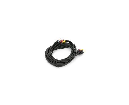 Кабель мультимедійний 3xRCA M to 3xRCA M 3.0m black Voltronic (YT-3хRCA(M)/3хRCA(M)-3.0P)
