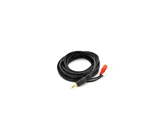 Кабель мультимедійний 3.5mm M to 2xRCA M 3.0m black Voltronic (YT-3.5(M)/2хRCA(M)-3.0Cu)