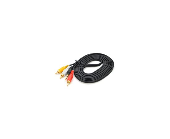 Кабель мультимедийный 3.5mm M to 3xRCA M 3.0m black Voltronic (YT-3.5(M)1.5/3хRCA(M)-3.0)