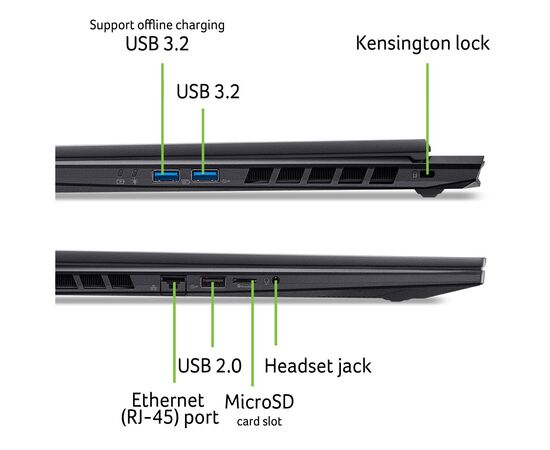 Ноутбук Acer Nitro 18 AI AN18-61-R4L8 (NH.QY7EU.004), изображение 12 Ноутбук Acer Nitro 18 AI AN18-61-R4L8 (NH.QY7EU.004), изображение 12