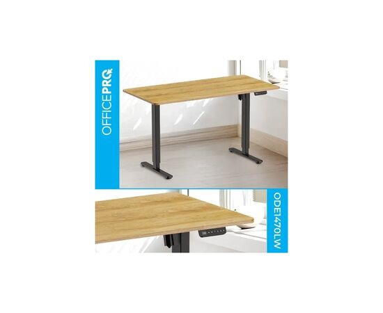 Компьютерный стол OfficePro ODE1470LWW Light Wood/White (ODE1470LWW), изображение 3 Компьютерный стол OfficePro ODE1470LWW Light Wood/White (ODE1470LWW), изображение 3