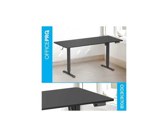Компьютерный стол OfficePro ODE1670B Black (ODE1670B), изображение 3 Компьютерный стол OfficePro ODE1670B Black (ODE1670B), изображение 3