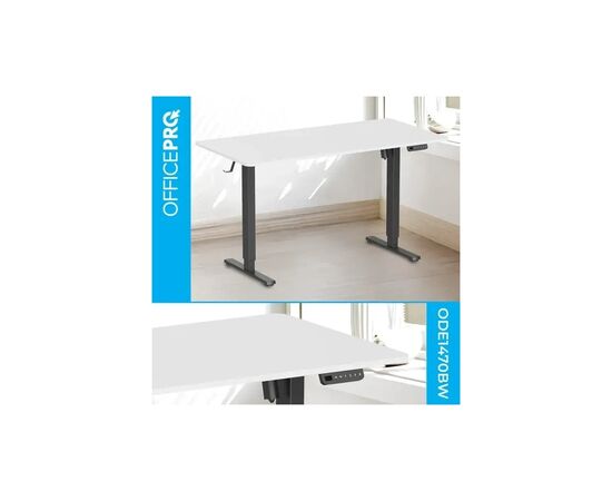 Компьютерный стол OfficePro ODE1670WB White/Black (ODE1670WB), изображение 3