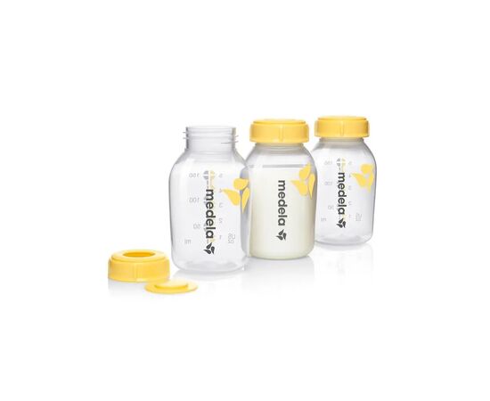 Набір для годування новонароджених Medela пляшечок для збору і зберігання грудного молока 3 шт х 150 мл (800.0796), зображення 2 Набір для годування новонароджених Medela пляшечок для збору і зберігання грудного молока 3 шт х 150 мл (800.0796), зображення 2