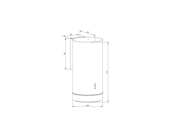 Вытяжка кухонная Interline TUBE S BL A/60/T, изображение 12 Вытяжка кухонная Interline TUBE S BL A/60/T, изображение 12