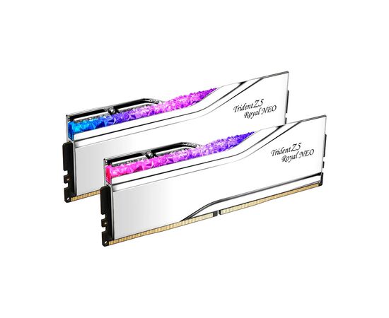 Модуль памяти для компьютера DDR5 64GB (2x32GB) 6000 MHz Trident Z5 Royal Silver G.Skill (F5-6000J2836G32GX2-TR5S), изображение 2 Модуль памяти для компьютера DDR5 64GB (2x32GB) 6000 MHz Trident Z5 Royal Silver G.Skill (F5-6000J2836G32GX2-TR5S), изображение 2