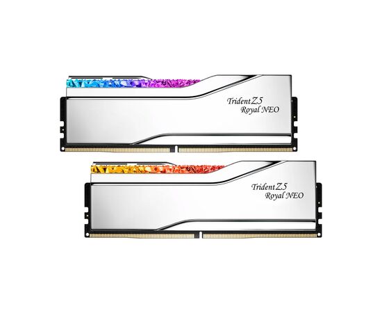 Модуль пам'яті для комп'ютера DDR5 64GB (2x32GB) 6000 MHz Trident Z5 Royal Silver G.Skill (F5-6000J2836G32GX2-TR5S)