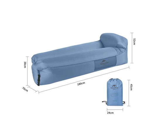 Матрас надувной Naturehike Ламзак NH20FCD06 блакитний (6927595777060), изображение 3 Матрас надувной Naturehike Ламзак NH20FCD06 блакитний (6927595777060), изображение 3