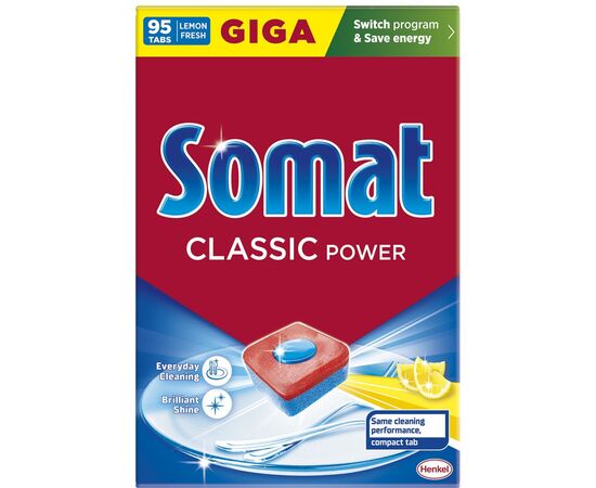 Таблетки для посудомийних машин Somat Classic Power 95 шт. (9000101810059)