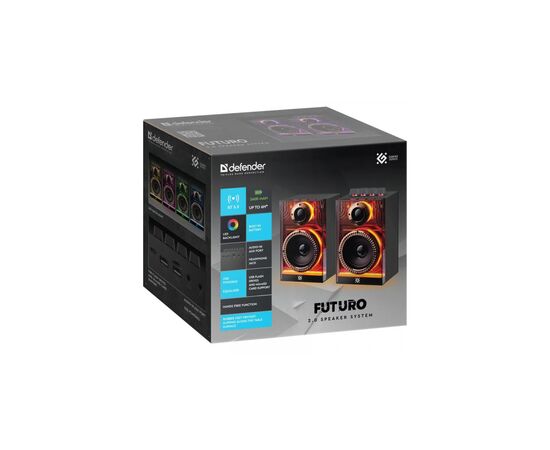 Акустическая система Defender Futuro LED Bluetooth Black (65087), изображение 8 Акустическая система Defender Futuro LED Bluetooth Black (65087), изображение 8