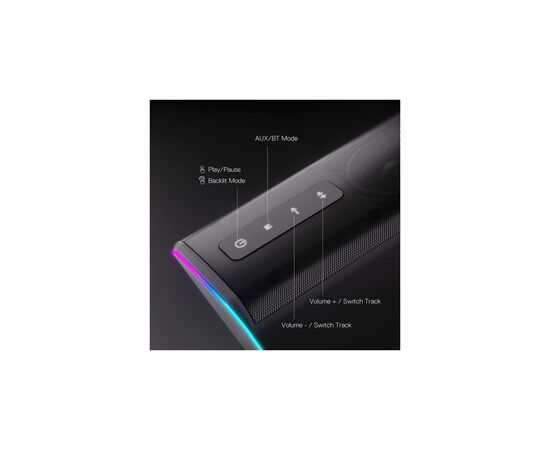 Акустическая система Redragon Connie GS814 RGB Bluetooth Black (71987), изображение 10 Акустическая система Redragon Connie GS814 RGB Bluetooth Black (71987), изображение 10