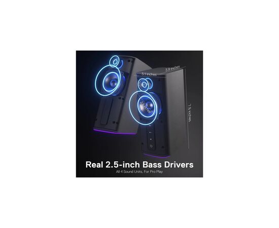 Акустическая система Redragon Connie GS814 RGB Bluetooth Black (71987), изображение 8 Акустическая система Redragon Connie GS814 RGB Bluetooth Black (71987), изображение 8