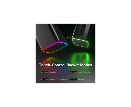 Акустическая система Redragon Connie GS814 RGB Bluetooth Black (71987), изображение 9 Акустическая система Redragon Connie GS814 RGB Bluetooth Black (71987), изображение 9