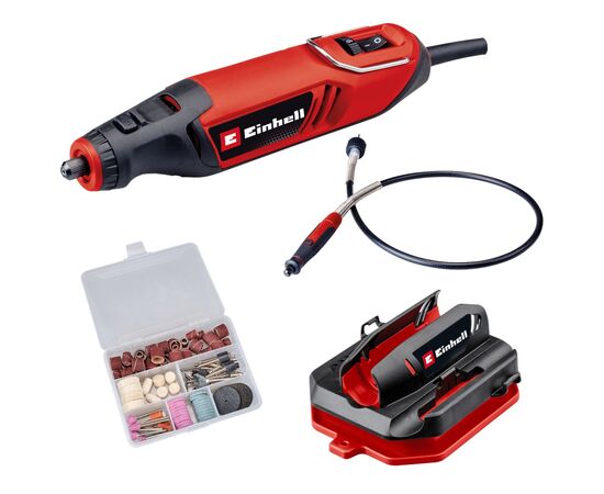Гравер Einhell TC-MT 150E 150Вт, гнучкий вал, набір насадок (4419380)