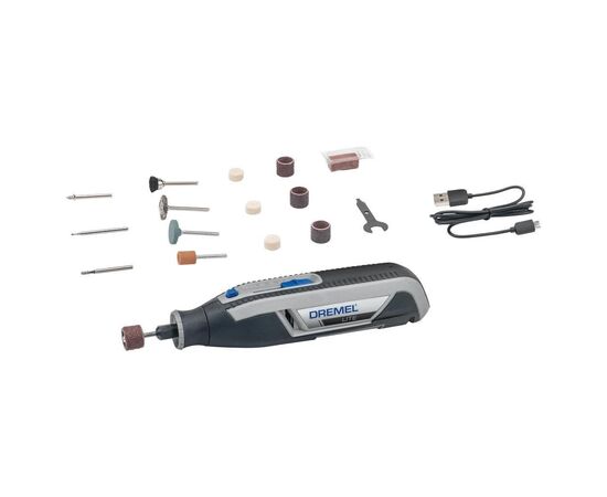 Гравер Dremel 7760-15 3.6V, 2Ah, 8000-25000об/хв, 15 насадок, 195см (F.013.776.0JA)