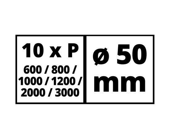 Наждачная бумага Einhell к шлифувальной машине TC-PA 50, 50 мм, по металлу, 60 шт (4133131), изображение 3 Наждачная бумага Einhell к шлифувальной машине TC-PA 50, 50 мм, по металлу, 60 шт (4133131), изображение 3