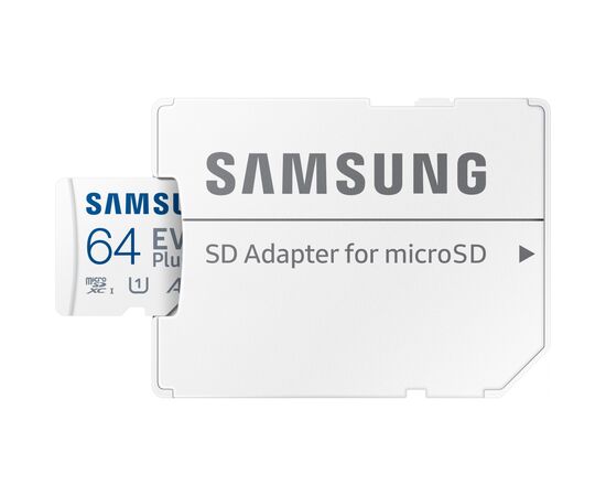 Карта памяти Samsung 64GB microSDXC class 10 EVO PLUS UHS-I (MB-MC64KA/RU), изображение 5 Карта памяти Samsung 64GB microSDXC class 10 EVO PLUS UHS-I (MB-MC64KA/RU), изображение 5