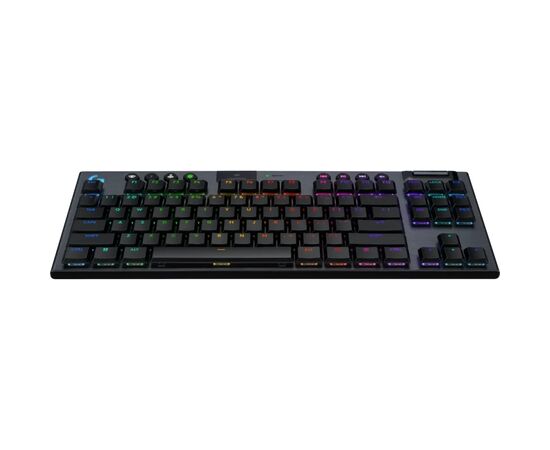 Клавиатура Logitech G915 TKL X Lightspeed Switch-Linear Wireless/Bluetooth/USB UA Black (920-012747), изображение 2 Клавиатура Logitech G915 TKL X Lightspeed Switch-Linear Wireless/Bluetooth/USB UA Black (920-012747), изображение 2