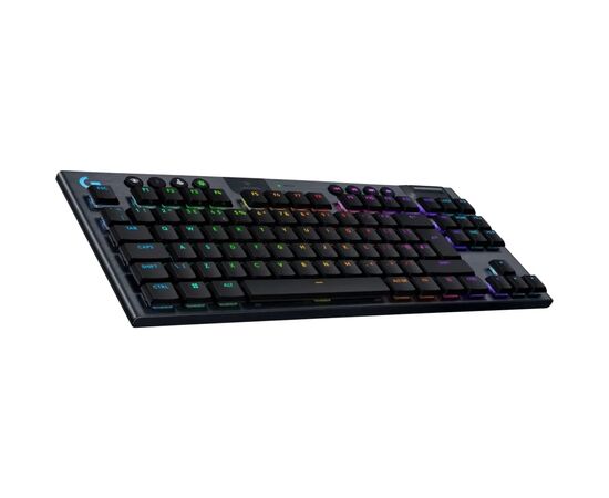 Клавиатура Logitech G915 TKL X Lightspeed Switch-Linear Wireless/Bluetooth/USB UA Black (920-012747), изображение 3 Клавиатура Logitech G915 TKL X Lightspeed Switch-Linear Wireless/Bluetooth/USB UA Black (920-012747), изображение 3
