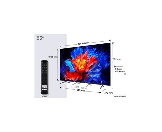 Телевизор TCL 85P8K, изображение 9 Телевизор TCL 85P8K, изображение 9