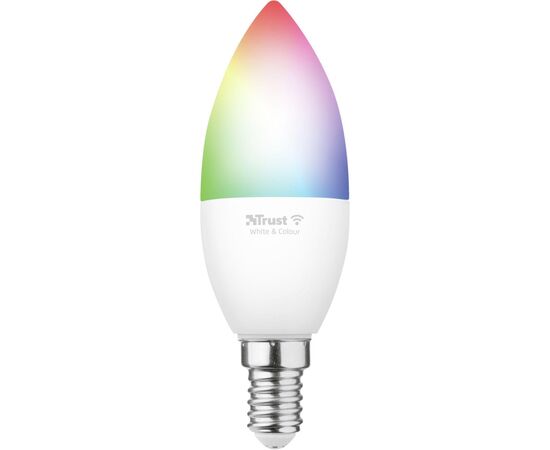 Умная лампочка Trust E14 470 Lumen, 1800-6500k, RGBCW, white (71280_TRUST)