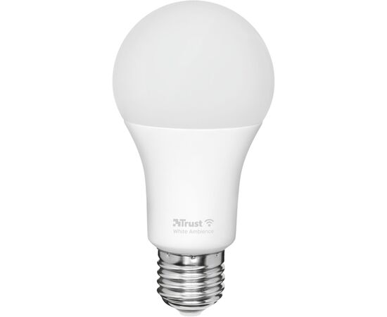 Умная лампочка Trust E27 806 Lumen, 1800-6500k, white (71285_TRUST), изображение 2 Умная лампочка Trust E27 806 Lumen, 1800-6500k, white (71285_TRUST), изображение 2