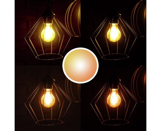 Умная лампочка Trust E27 LED FILAMENT 470 Lumen, 1800-2700k, white (71287_TRUST), изображение 5 Умная лампочка Trust E27 LED FILAMENT 470 Lumen, 1800-2700k, white (71287_TRUST), изображение 5
