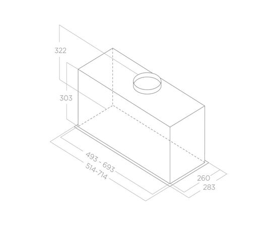 Вытяжка кухонная Elica LANE SENSOR BLMAT/A/72, изображение 3 Вытяжка кухонная Elica LANE SENSOR BLMAT/A/72, изображение 3