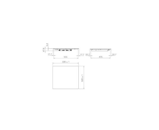 Варочная поверхность Elica RATIO 604 PLUS CONNECT BL, изображение 3 Варочная поверхность Elica RATIO 604 PLUS CONNECT BL, изображение 3