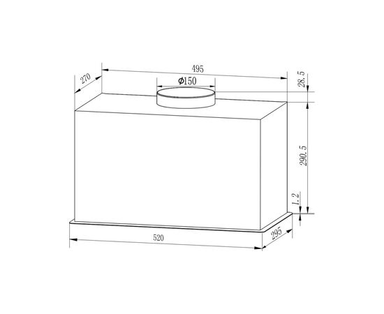 Вытяжка кухонная Interline BOXGLASS BL A/60 PB/2/T, изображение 7 Вытяжка кухонная Interline BOXGLASS BL A/60 PB/2/T, изображение 7