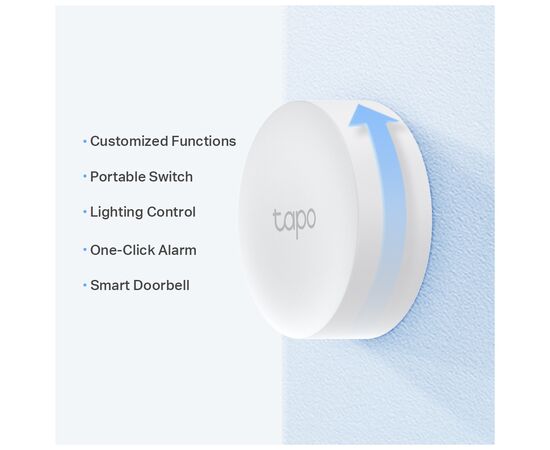 Умная кнопка TP-Link Tapo S200B 868Mhz / 922MHz (TAPO-S200B), изображение 6 Умная кнопка TP-Link Tapo S200B 868Mhz / 922MHz (TAPO-S200B), изображение 6