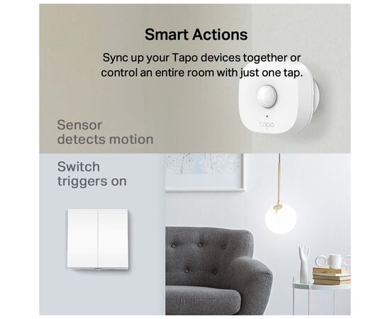 Умный выключатель TP-Link Tapo S220 868 MHz 250V 4A (TAPO-S220), изображение 6 Умный выключатель TP-Link Tapo S220 868 MHz 250V 4A (TAPO-S220), изображение 6