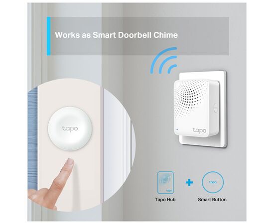 Модуль управления умным домом TP-Link Tapo H100 (TAPO-H100), изображение 5 Модуль управления умным домом TP-Link Tapo H100 (TAPO-H100), изображение 5