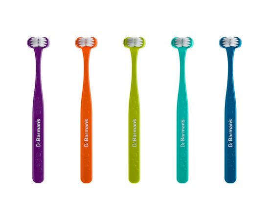 Детская зубная щетка Dr. Barman's Superbrush (Dentaco AG), 9603210000, тристороння (від 0-6 років), бірюзова (8.121/6), изображение 3 Детская зубная щетка Dr. Barman's Superbrush (Dentaco AG), 9603210000, тристороння (від 0-6 років), бірюзова (8.121/6), изображение 3