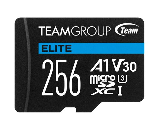 Карта пам'яті Team 256GB microSDXC class 10 UHS-I U3 V30 A1 Elite (TEAUSDX256GIV30A103)