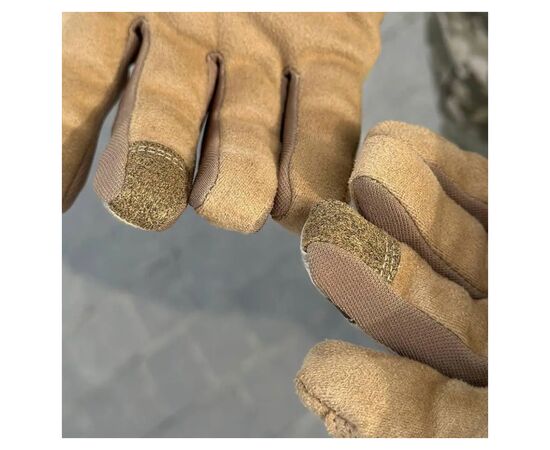 Тактические перчатки Helikon-Tex Range Tactical Gloves - PenCott WildWood / Coyote A, S (RK-RNG-PO-4511A-B03), изображение 5 Тактические перчатки Helikon-Tex Range Tactical Gloves - PenCott WildWood / Coyote A, S (RK-RNG-PO-4511A-B03), изображение 5