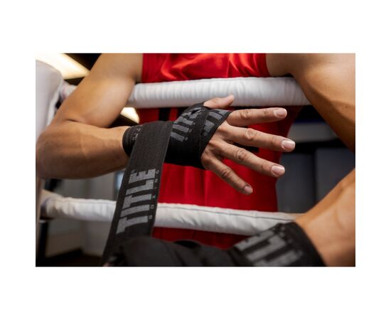 Бинт для спорта Title Boxing Power-Flex Elite 180" 4.5м Black (TPFHW BK), изображение 3 Бинт для спорта Title Boxing Power-Flex Elite 180" 4.5м Black (TPFHW BK), изображение 3